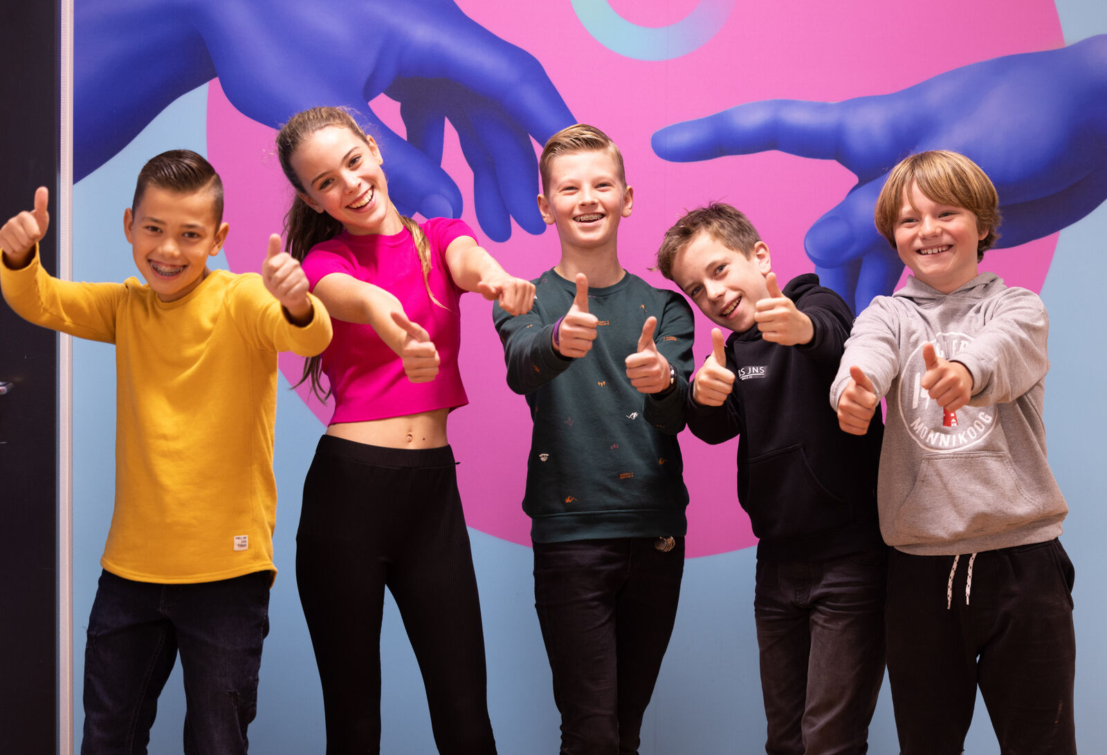 Kids blij