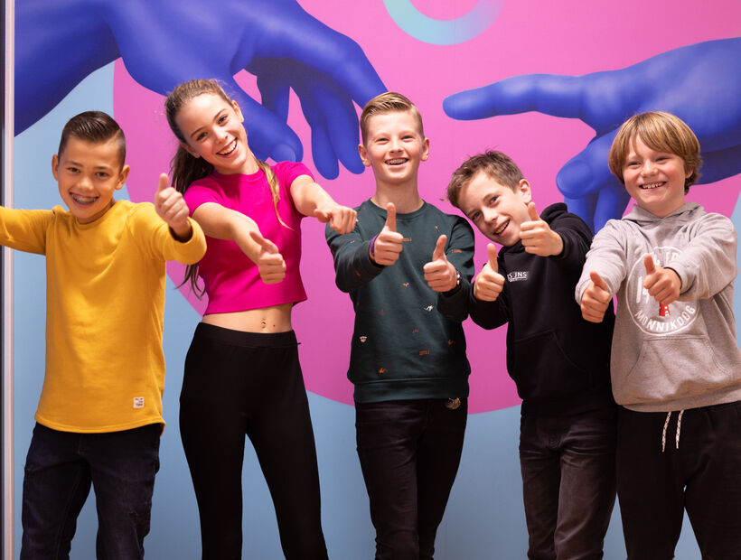 Kids blij